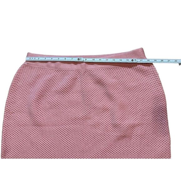 Prettylittlething Plus Pink Raw Hem Knit skirt sz 20 NWT - Picture 7 of 9